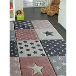 Ber Smart kids 140x190cm 40217 ružičasta csillagos gyerektepih
