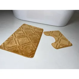  Kupaonski tepih 2 dijela - senf