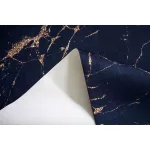  Ber. PORTE 2007 crno-zlatni moderni tepih 80 x 150 cm