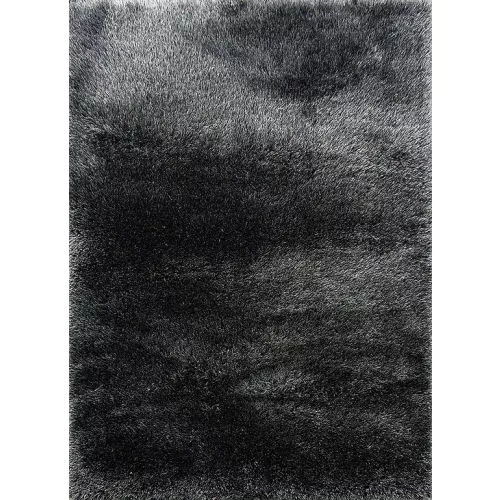  Ber. SEVEN SOFT 7901 crno-sivi 140 x 190 cm čupavi tepih