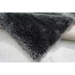  Ber. SEVEN SOFT 7901 crno-sivi 140 x 190 cm čupavi tepih