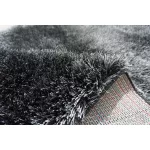  Ber. SEVEN SOFT 7901 crno-sivi 140 x 190 cm čupavi tepih