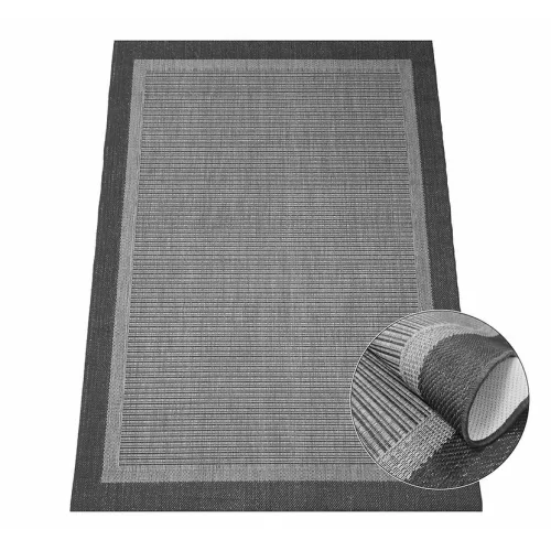  Ber. EQOS 0001 sivi moderni tepih 120 x 180 cm