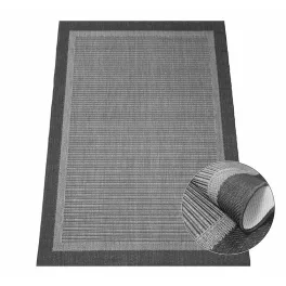  Ber. EQOS 0001 sivi moderni tepih 140 x 190 cm