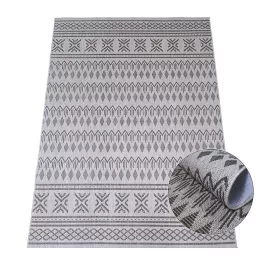  Ber. EQOS 0002 sivi moderni tepih 120 x 180 cm