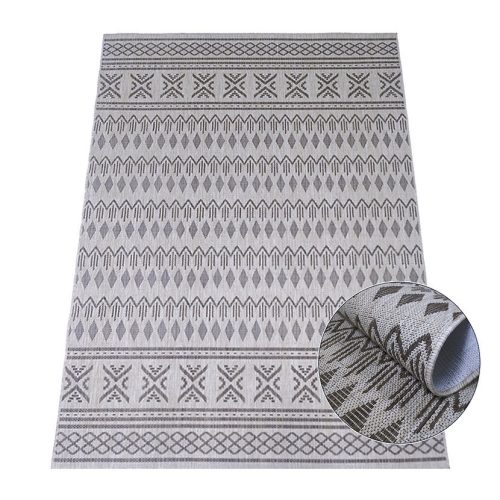  Ber. EQOS 0002 sivi moderni tepih 120 x 180 cm