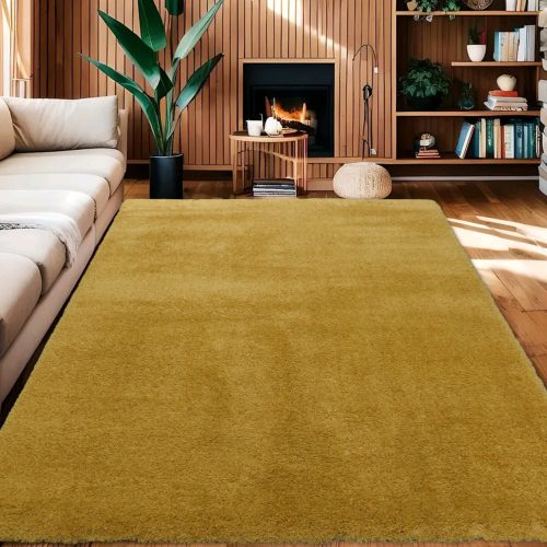  Kupite 18. Very Soft Shaggy tepih, 60X110 cm Den Belinda Plain Yellow Carpet