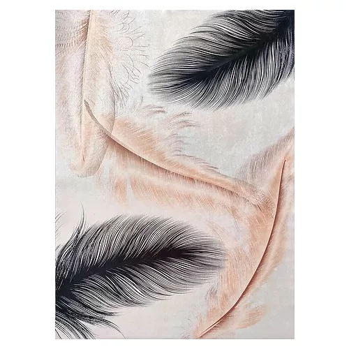 Ber Porte 2395 siva-arany 60x100cm- modern vékony tepih