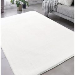 Den Lux bijela (kr.)  Puha tepih 200x290cm-hátul gumis