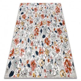    Trgovina 16. Tepih BOTANIC 65239 Cvijeće, ravno tkano - sivo 157x220 cm