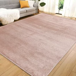  Den Side jednobojni ružičasti moderni tepih 80x250 cm