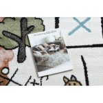 Bolti T2. tepih FUN Hop gyerekeknek, ugróiskola, állatok rózsaszín 140x190 cm