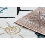 Bolti T2. tepih FUN Hop gyerekeknek, ugróiskola, állatok rózsaszín 140x190 cm