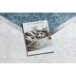  Bolti 21. ANDRE 1863 perivi tepih dijamant, geometrijski protuklizni - bijelo/crno 120x170 cm