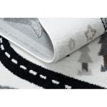 Bolti 21. tepih FUN Route gyerekeknek, utca, állatok krém 120x170 cm