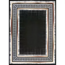 Ber Porte 2228 crne-arany 60x100cm- vékony modern tepih