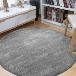    Dywan modern Koło Shaggy Cosy Balta 01 - Sivi sivi tepih (Neispravan)