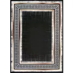 Ber Porte 2228 crne-arany 160x220cm- vékony modern tepih