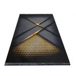 Bolti 16. tepih crne&zlatna 05 160 x 220 cm