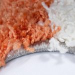 Ay life 1501 terakota 80x150cm - kockás shaggy tepih