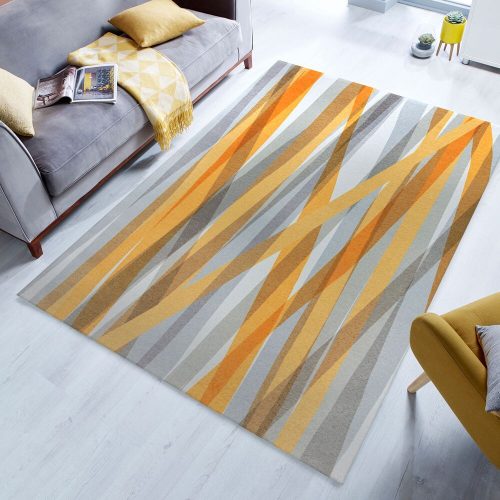 FL. ISABELLA STRIPE siva/žuta 170X240 tepih