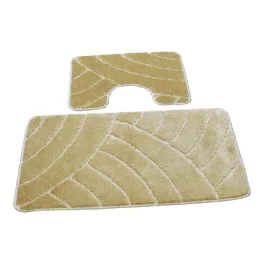  Kupaonski tepih 2 dijela - DEN Beige Curved