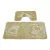  Kupaonski tepih 2 dijela - DEN Beige Footprint