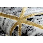  Trgovina 6. Moderni GLOSS tepih, vodilica 409A 82 Cube elegant, glamur, art deco crna / siva / zlatna 60x300 cm