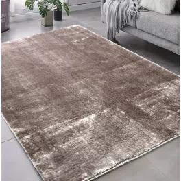   Den Olívia smeđa  mekani tepih 120x170cm-stražnja strana je gumena