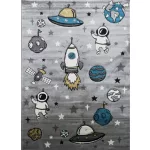 Ber Smart kids 22924 szürke 140 X 190 cm puha gyerek tepih