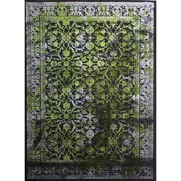 Ber Jawa 5128 siva-zelena 200x290cm tepih