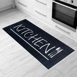 MY. SIL Kuhinjski tepih 77x197cm-crni kitchen