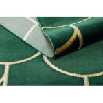 Trgovina 21. Tepih EMERALD 1021 glamour, elegantni art deco, stakleno zelena / zlatna 80x150 cm