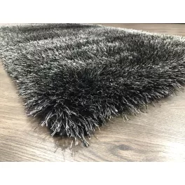 Ber Seven Crni shaggy tepih  80x150cm