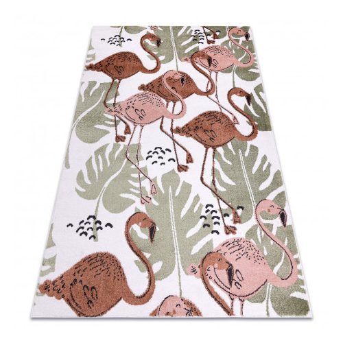  Trgovina 21. Tepih FUN Flami za djecu, flamingosi krem 80x150 cm