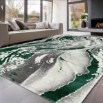  Den Sunset 1115 White-Green moderan tepih 160x230cm
