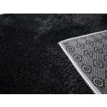 Den Olívia Black Soft Carpet 66x110cm-guma na stražnjoj strani