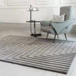  ASY Form tepih 160x230cm Silver