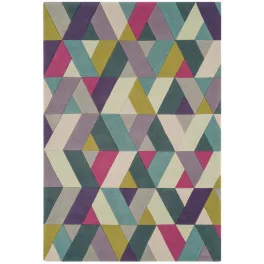 ASY Funk tepih 120x170cm 02 Chevron plava zelena
