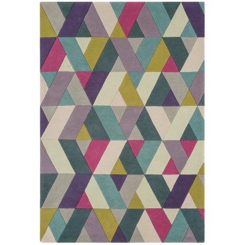 ASY Funk tepih 120x170cm 02 Chevron plava zelena