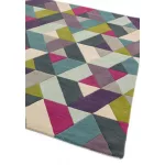 ASY Funk tepih 120x170cm 02 Chevron plava zelena