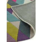 ASY Funk tepih 120x170cm 02 Chevron plava zelena