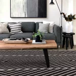 ASY Muse 120x170cm crne Linear tepih MU10