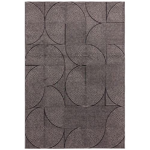 ASY Muse 160x230cm antracit Swirl Rug MU01 tepih