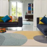 ASY Muse 200x290cm plava Retro Rug MU15 tepih