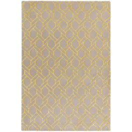 ASY Nexus tepih 120x170cm Fine Lines Silver/yellow