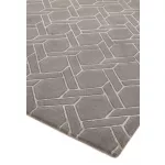  ASY Nexus tepih 120x170cm Fine Lines siva/srebrna