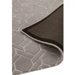  ASY Nexus tepih 120x170cm Fine Lines siva/srebrna