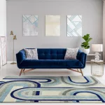 ASY Nova 080x150cm Retro plava tepih NV30