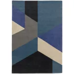  ASY Reef Rug 120x170cm RF13 Big Geo Blue